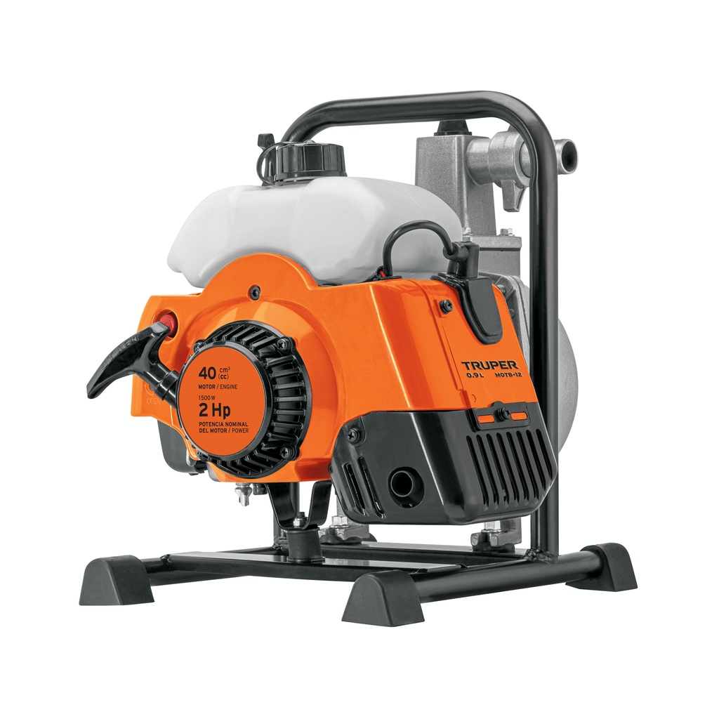 Motobomba autocebante 1'x1', gasolina 2HP, agrícola, TRUPER