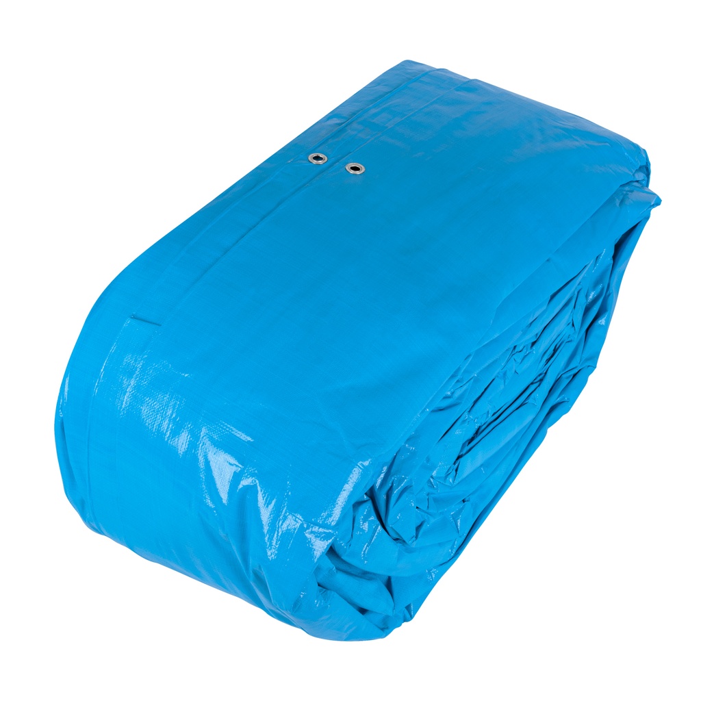 Lona de polietileno reforzada 12x17 m, azul, 180g/m2, TRUPER