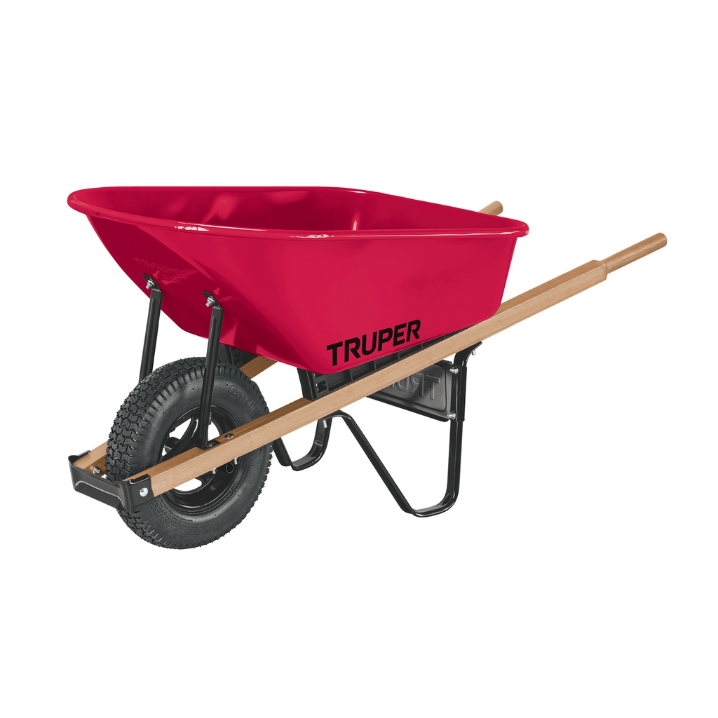 Carretilla 6 ft3 Neumática, bastidores de madera, Truper