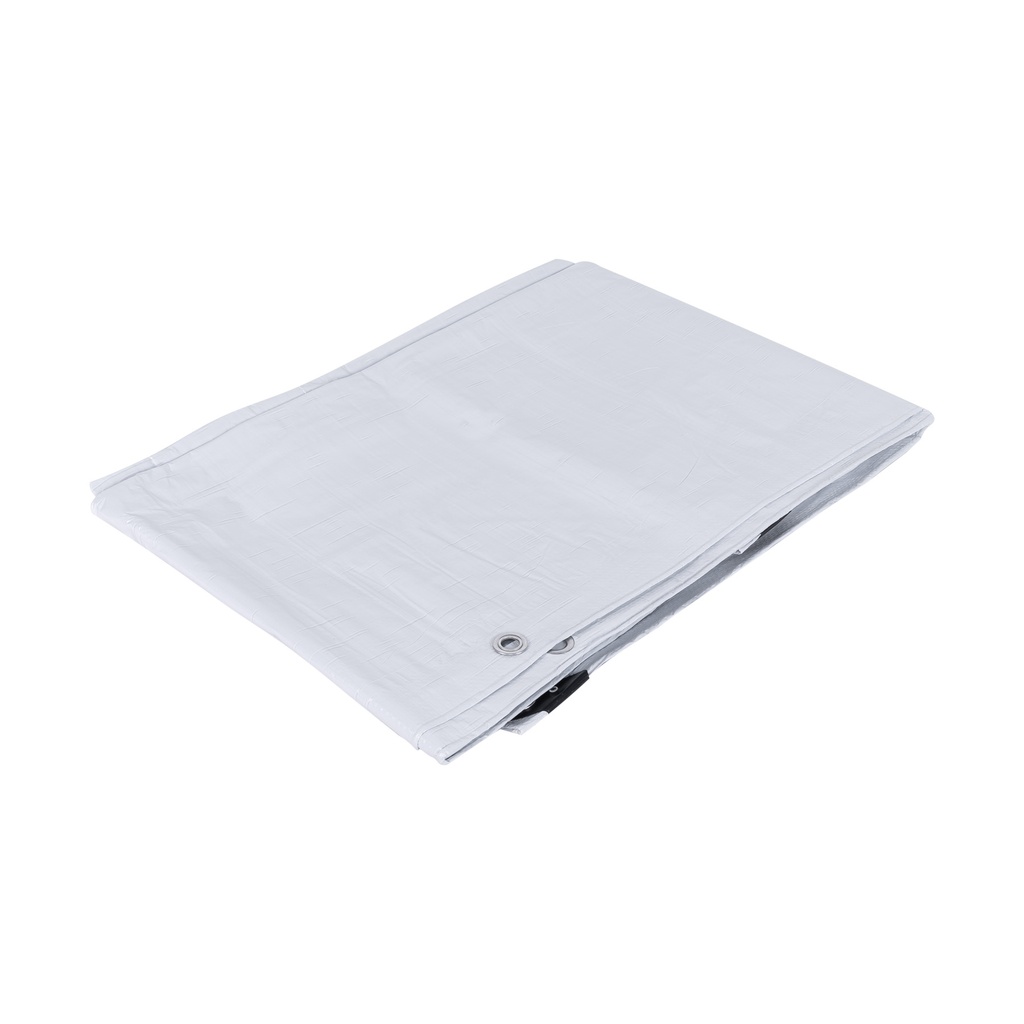Lona de polietileno 3 x 6 m, blanca, 110 g/m2, PRETUL