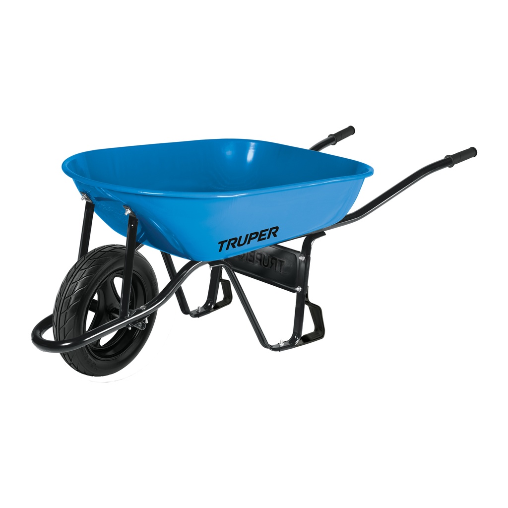 Carretilla 5.5 ft3 Imponchable, bastidor tubular, Truper
