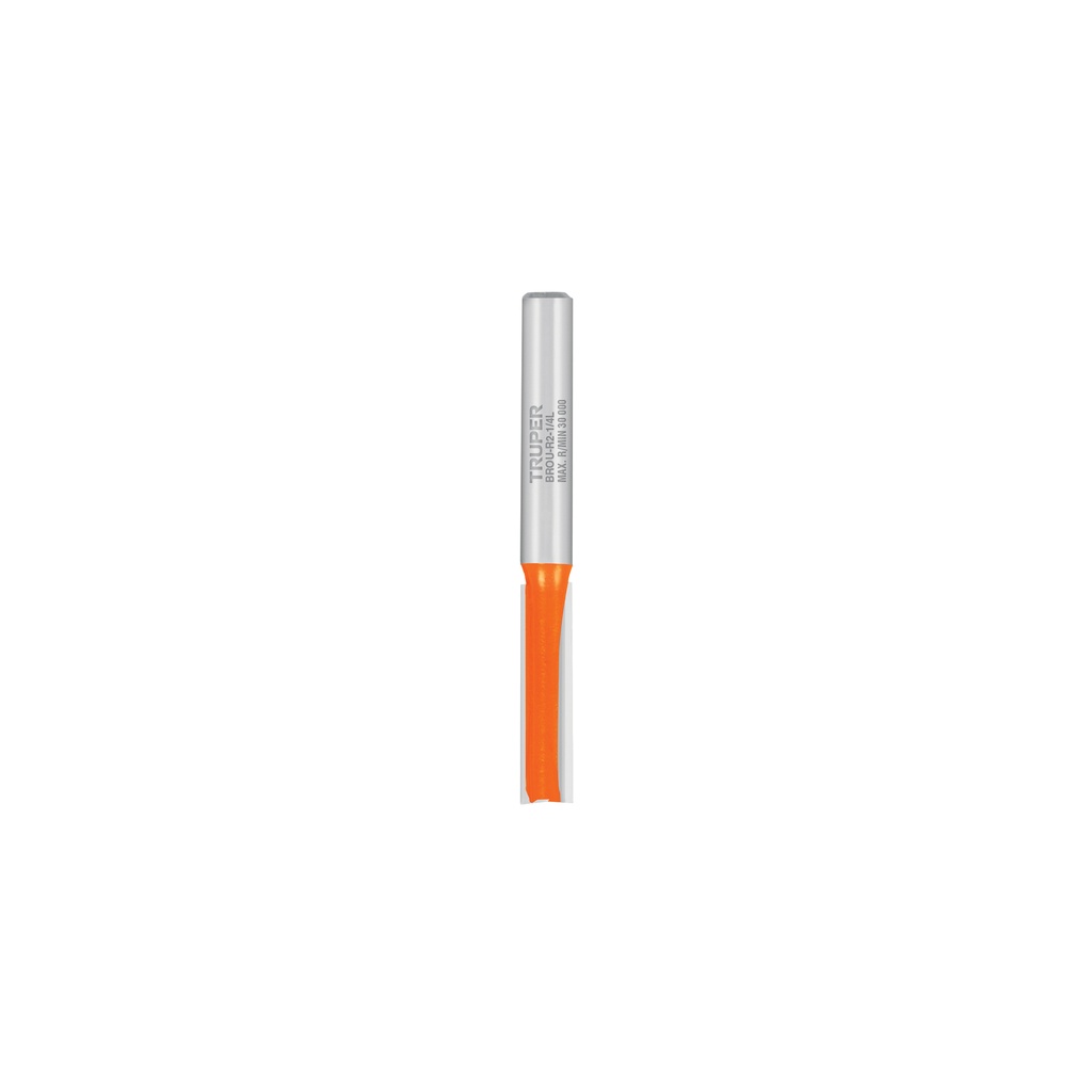 Broca para router, recta 2 filos, 1/4', larga, Truper