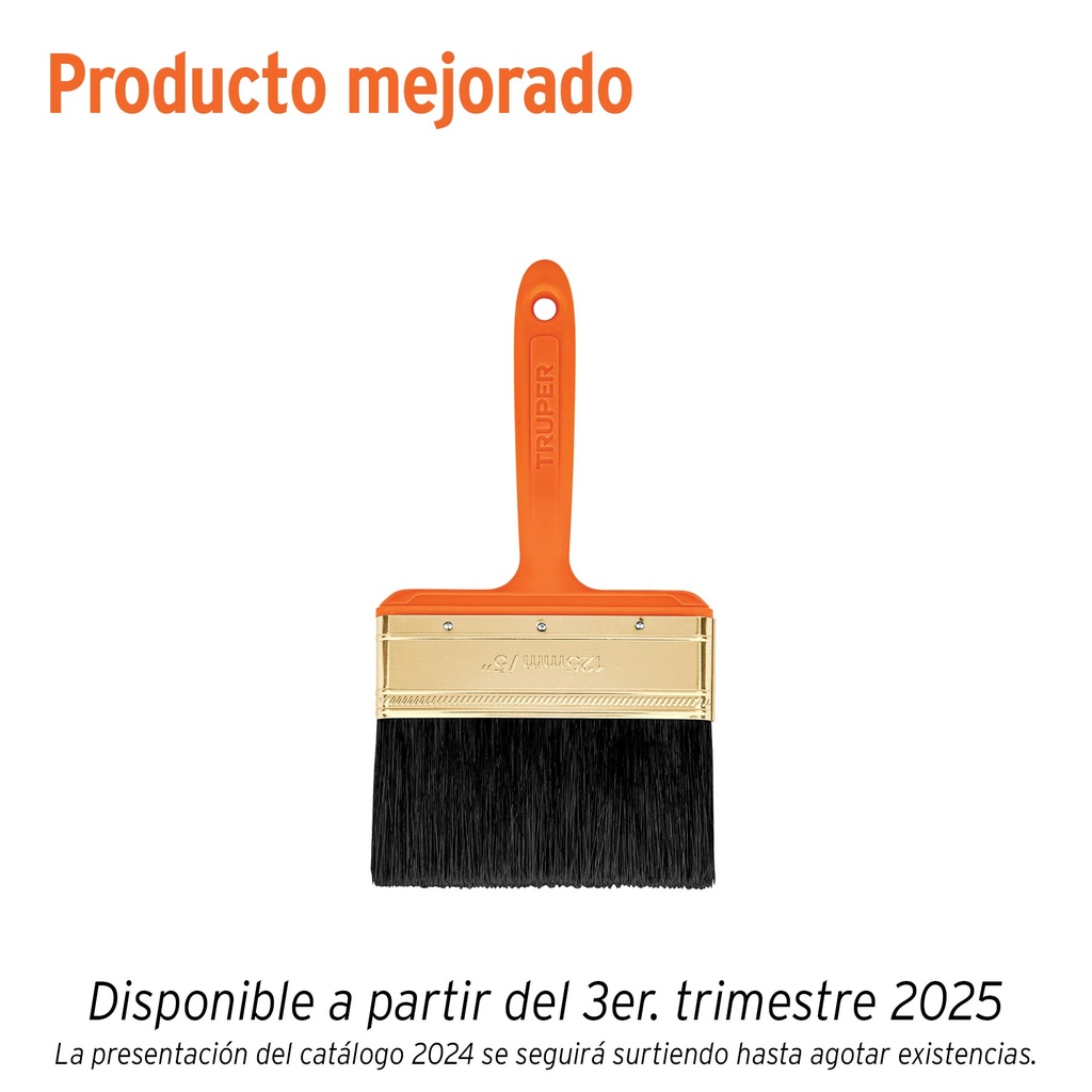 Brocha profesional de 5' con mango de plástico, Truper