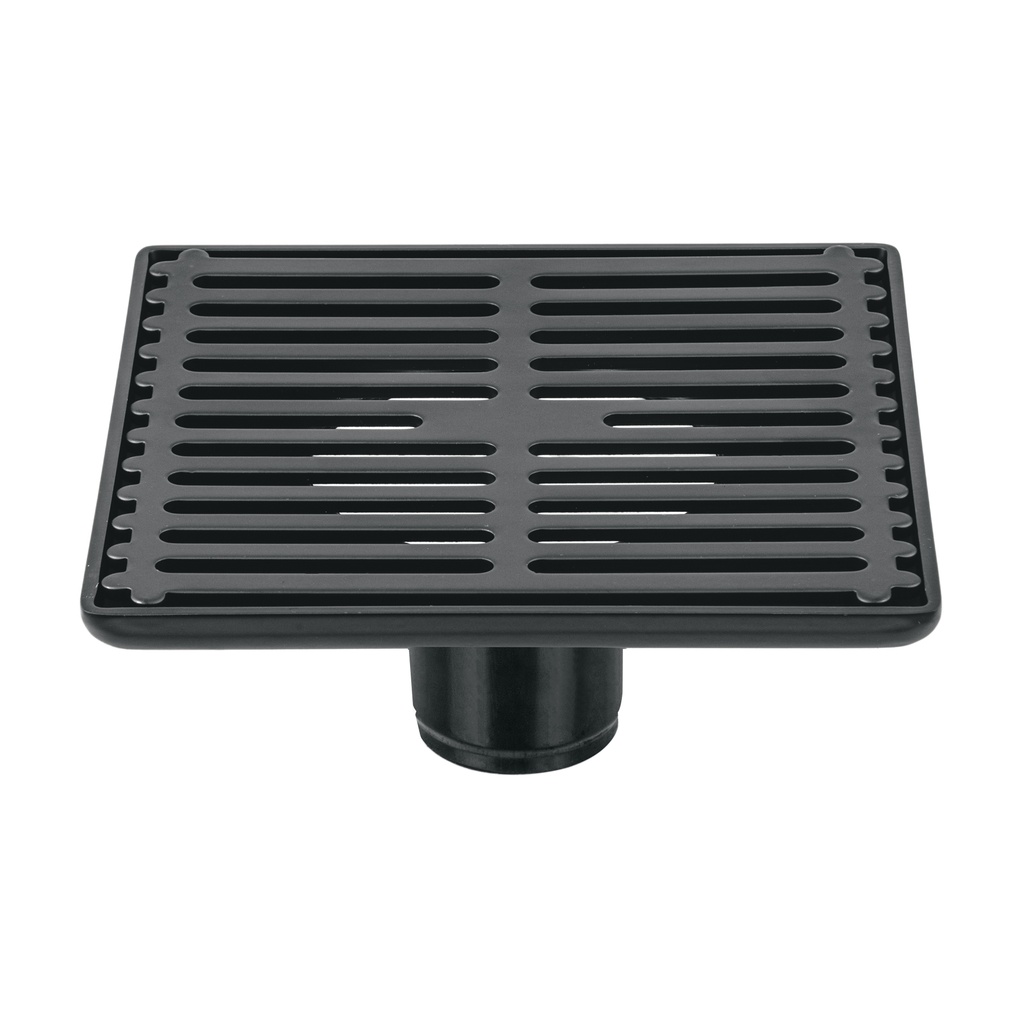 Resumidero cuadrado 6' x 6', acero inoxidable, negro, AQUA